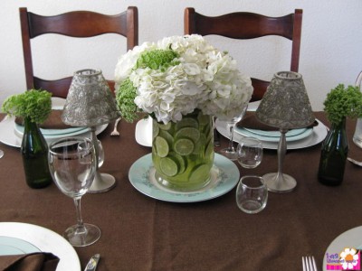 Цветочная композиция с лаймом - Доставка цветов в Екатеринбурге