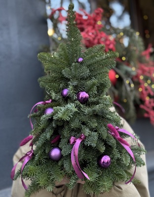 Елка новогодняя из нобилиса  - Доставка цветов в Екатеринбурге